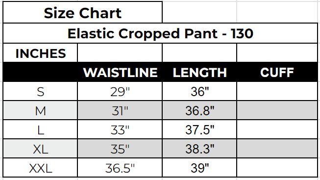 Elastic Cropped Pant - 130