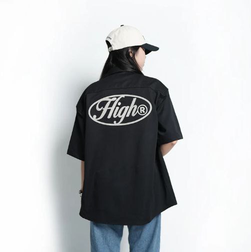 High Cultured High Round Opulent Logo Short Sleeve Shirt - 89