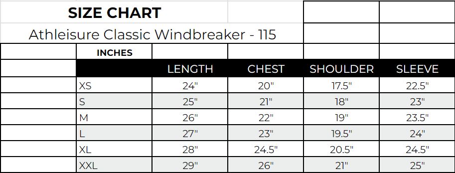 Athleisure Classic Windbreaker - 115