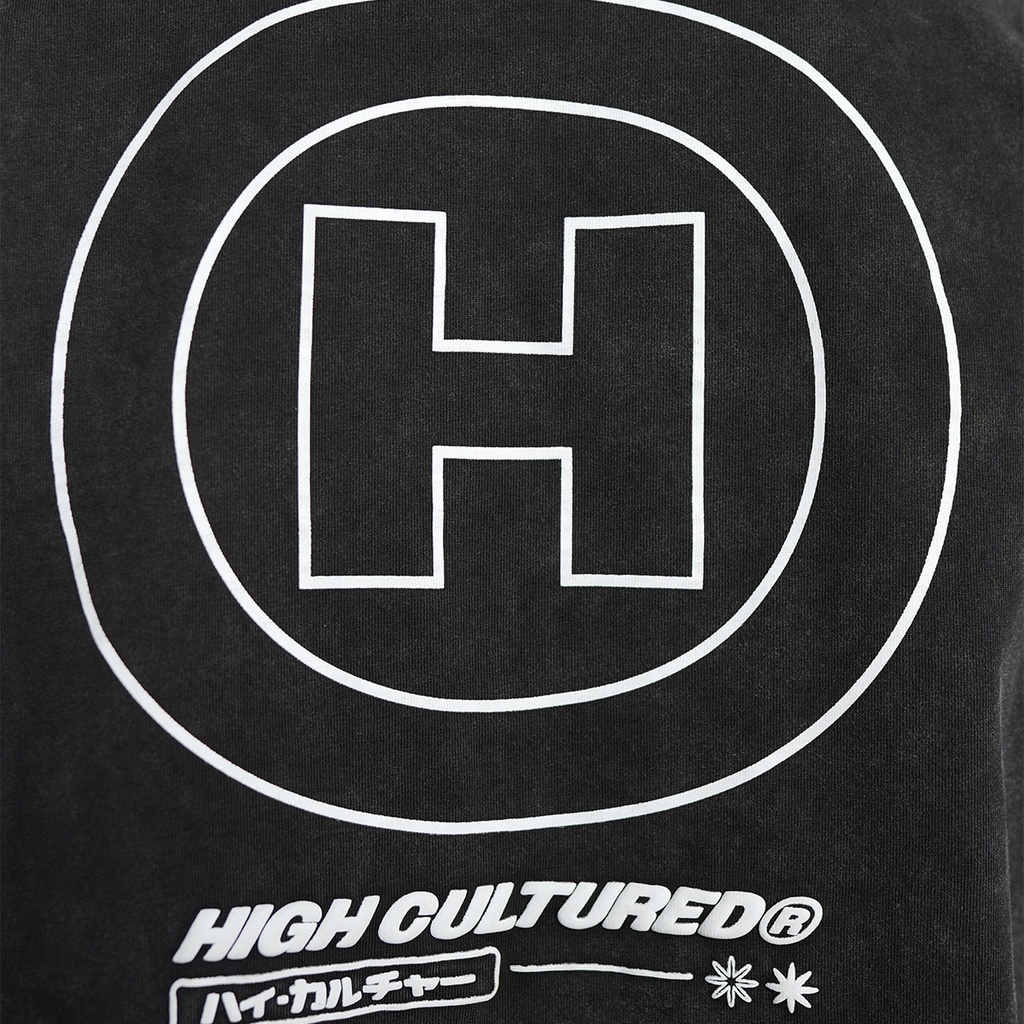 High Cultured Hyperion Logo Washed Boxy Tee - 1135