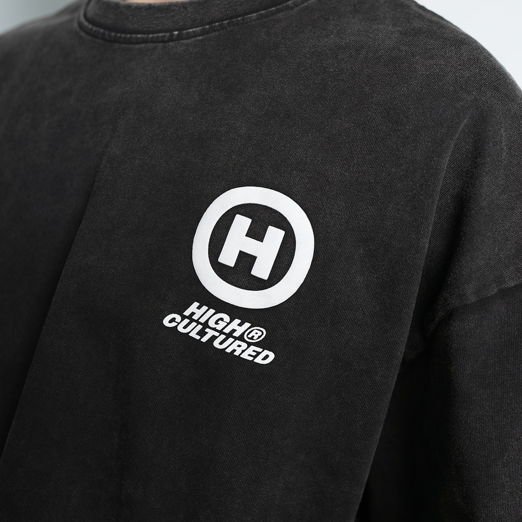 High Cultured Hyperion Logo Washed Boxy Tee - 1135