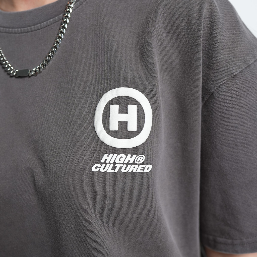 High Cultured Hyperion Logo Washed Boxy Tee - 1135
