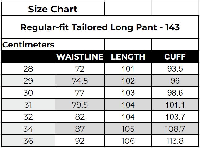 Regular-fit Tailored Long Pant - 143