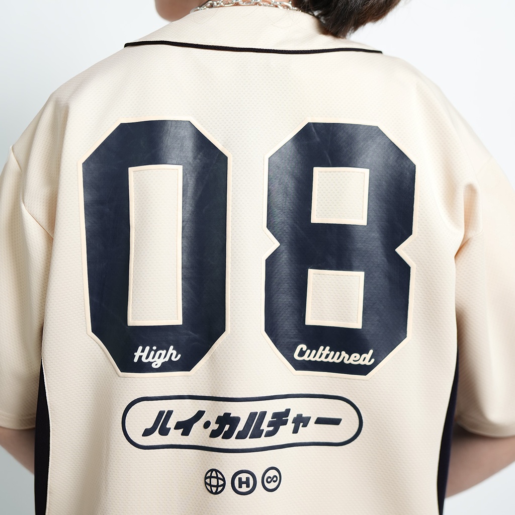 High Cultured Old English Trim Baseball Shirt - 91