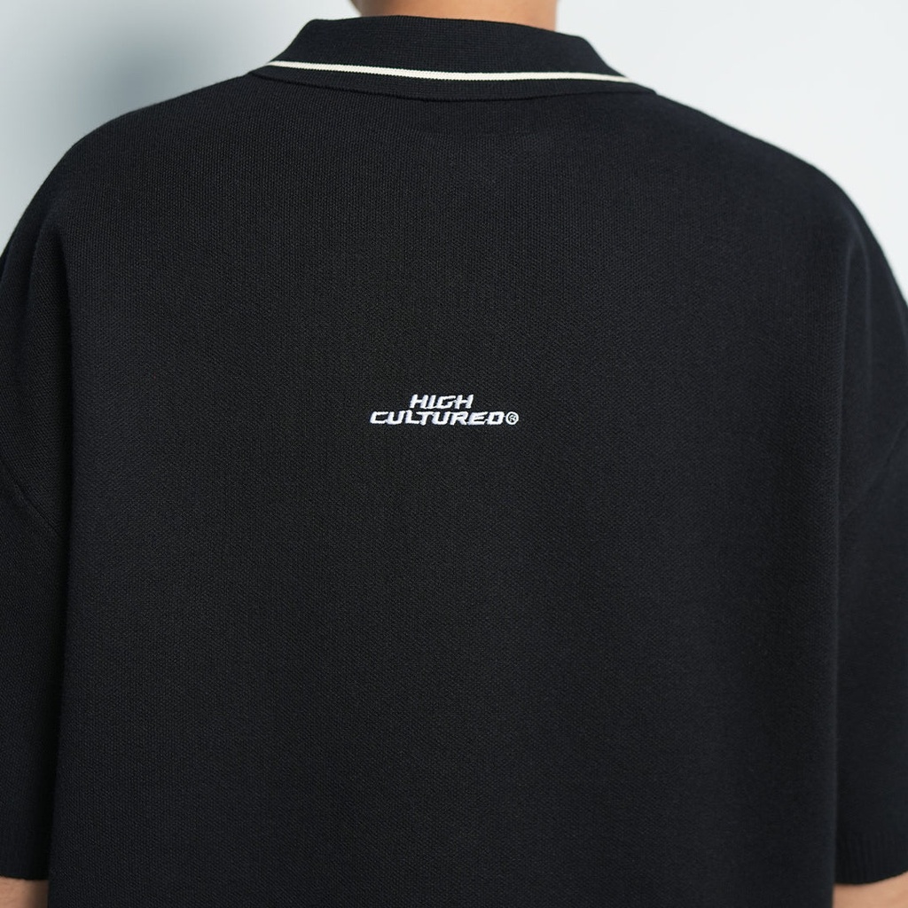 HIGH CULTURED Speedster Logo Knitted Polo Tee - 158