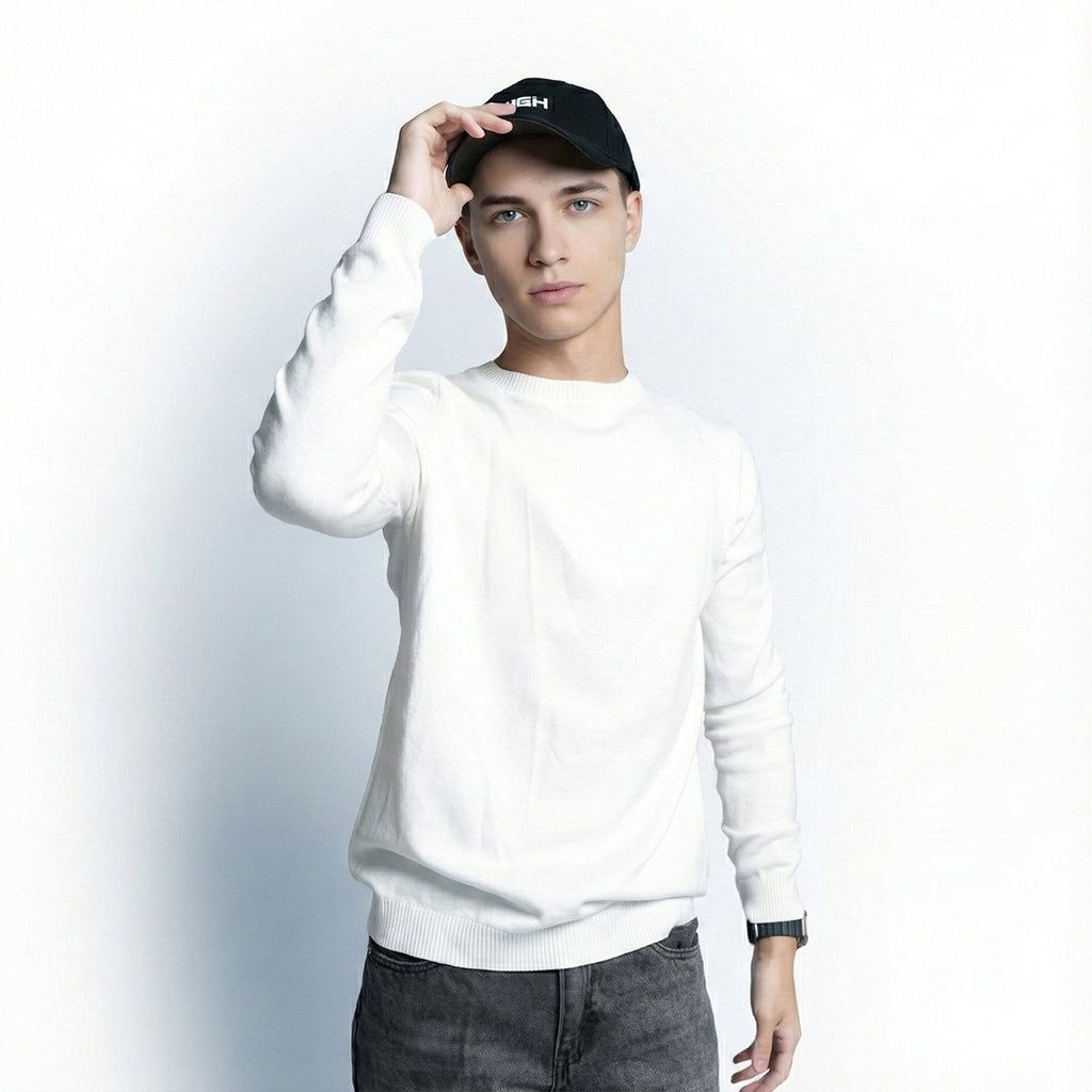 Kurt Knitted Sweater - 144 (White, S)