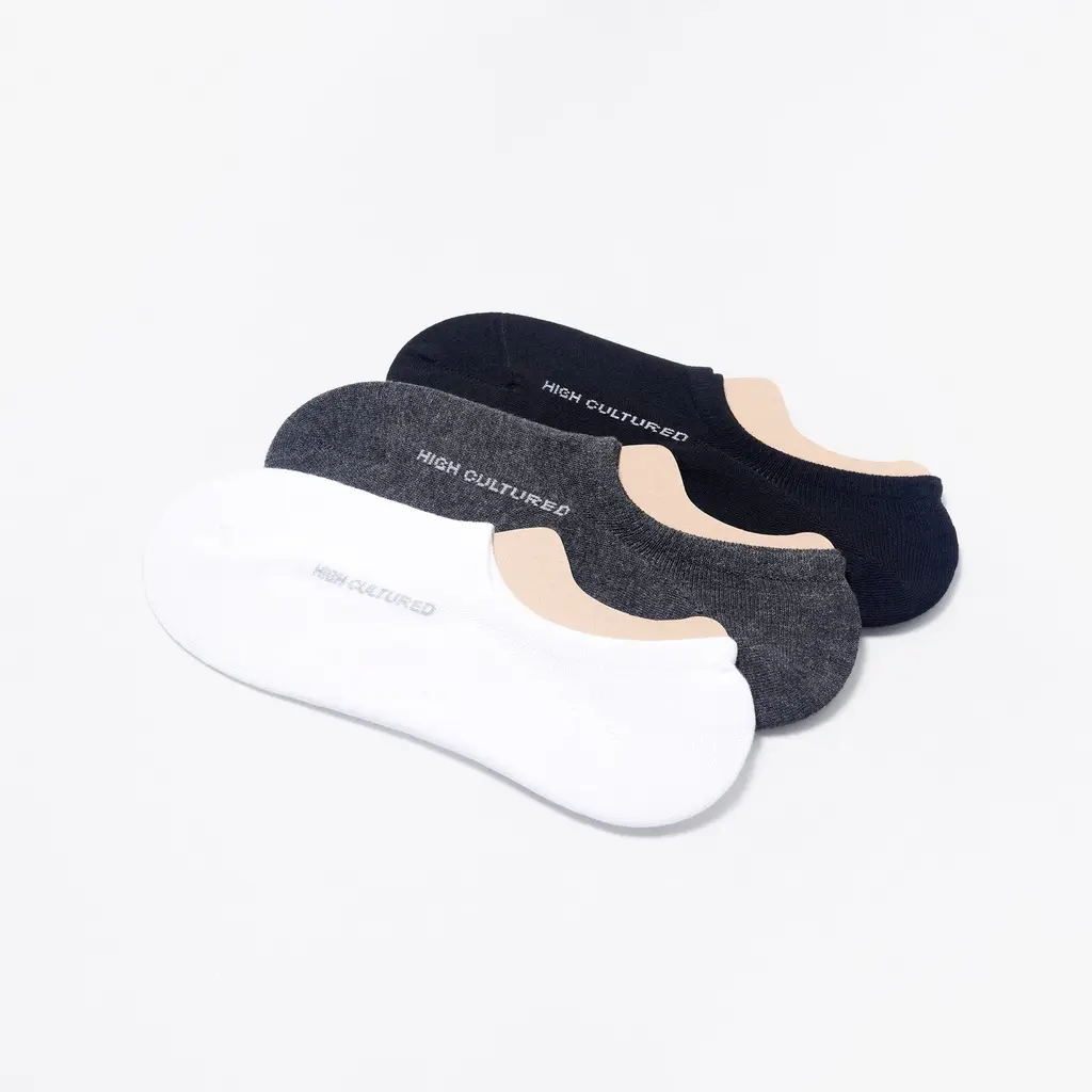 Low Ankle Anti Slip Socks - 24 (White)