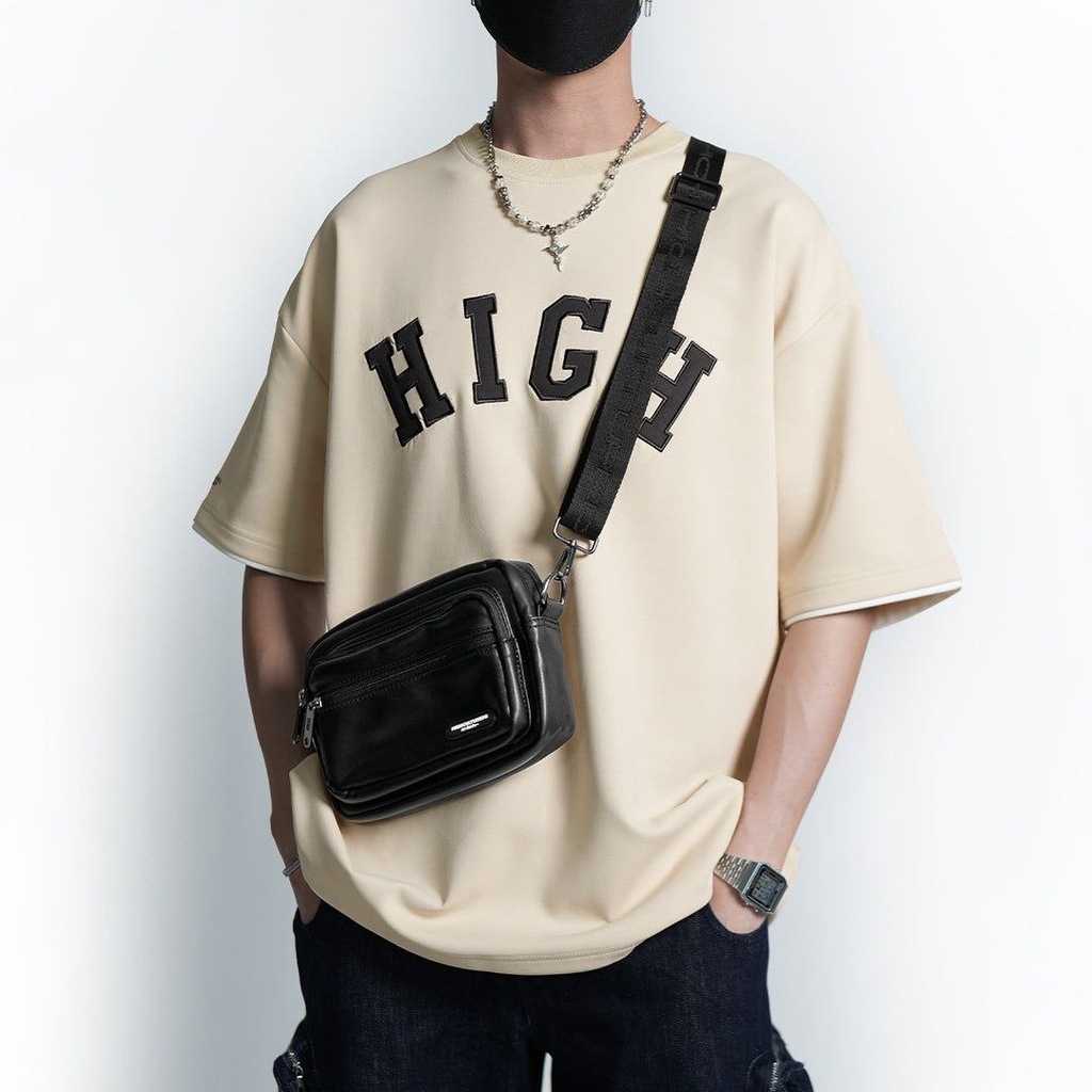 Top Grain Leather Crossbody Shoulder Bag - 83