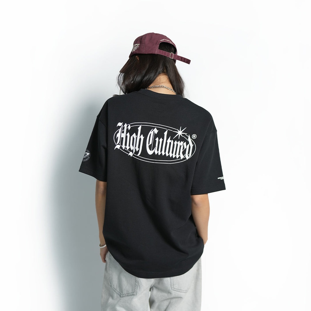High Cultured Y2K Old English Tee - 1150 (Black, S)