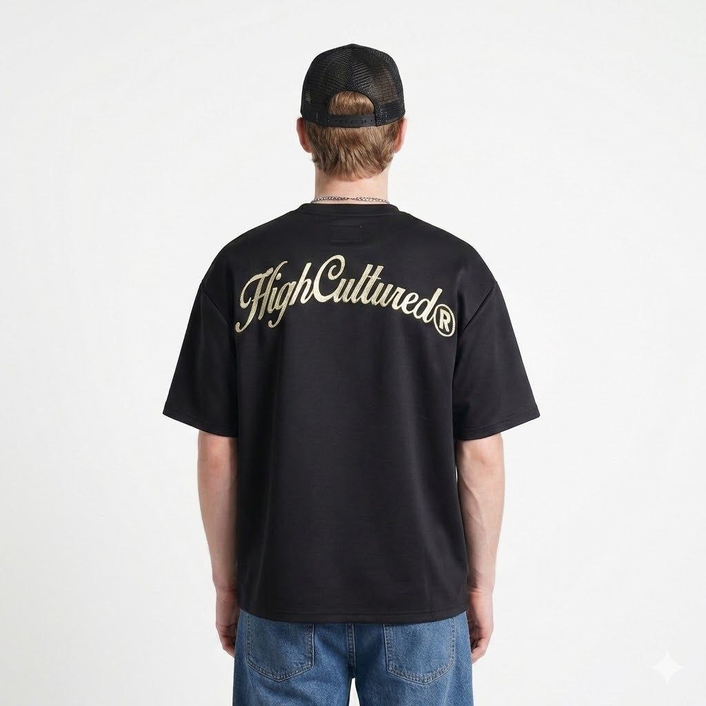 High Cultured Opulent Logo Tee - 1164 (Black, S)