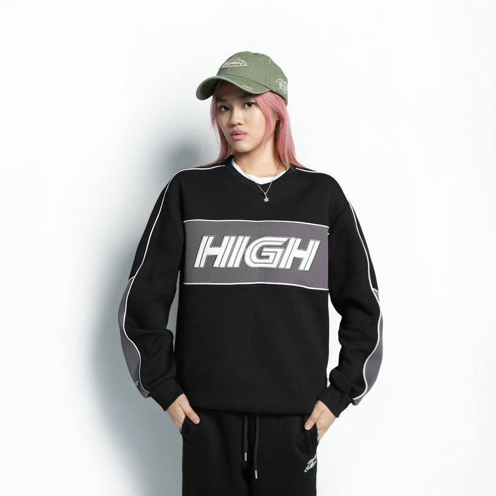 High Cultured Track Way Sweater - 254 (Black, S)