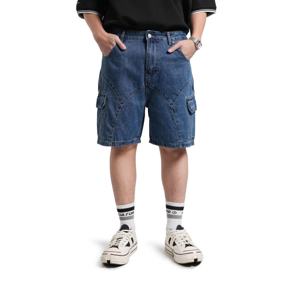 High Cultured Eclipse Loose Cargo Short Jeans - 39