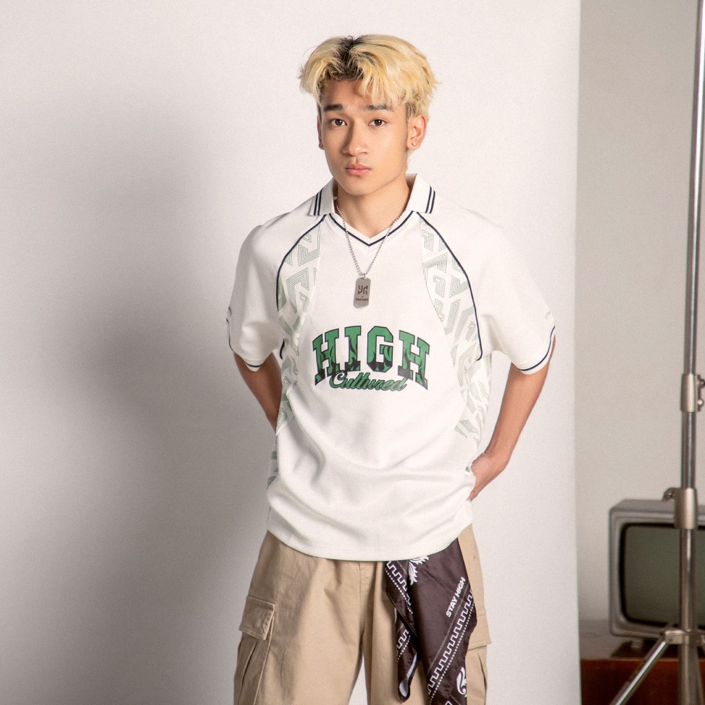  HIGH CULTURED x YG "RISE" Polo Jersey Tee - 531 ( White )
