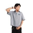 High Cultured Old English Logo Short Sleeve Boxy Check Shirt - 95