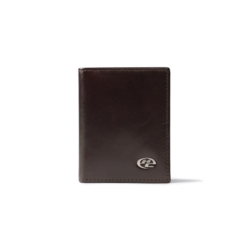 HIGH CULTURED Brand Mark Genuine Leather RFID Men’s Bifold Card Wallet - 41