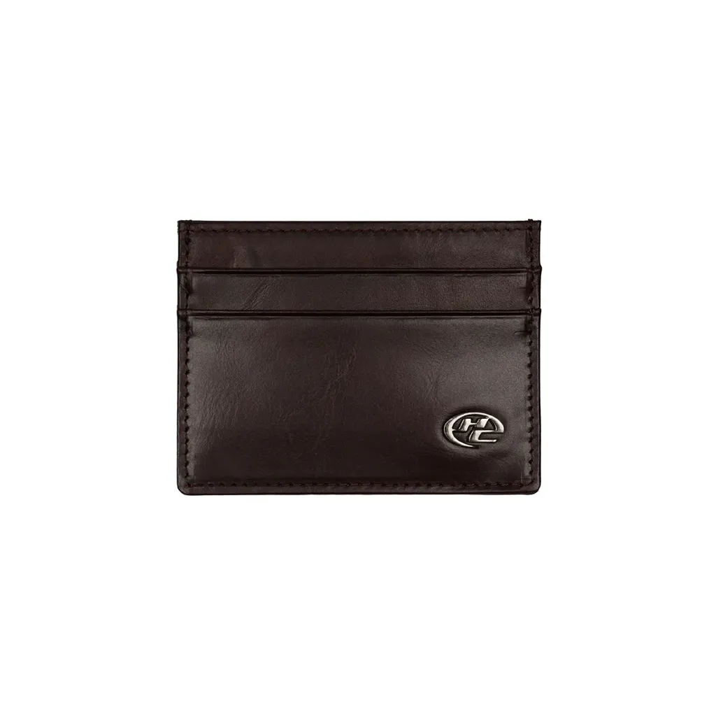 HIGH CULTURED Brand Mark Genuine Leather RFID Card Holder - 42