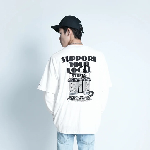 ANOTHER Ⓐ"Support Your Local Store Loose Tee" - 9045