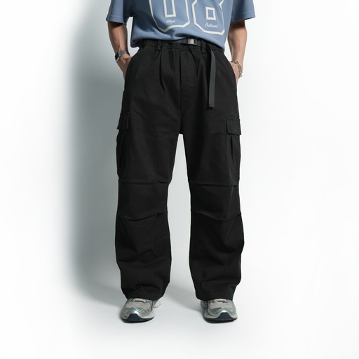 Elastic Baggy Cargo Long Pants - 151