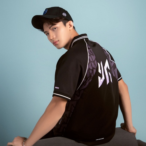 HIGH CULTURED x YG "RISE" Polo Jersey Tee - 531 ( Black )